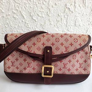 Louis Vuitton 90s Denim Vintage Pink Bag With Shoulder Strap (Set)